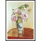 Pink Peonies 1873, A New Print Of a Camille Pissaro Painting