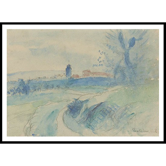 Pontoise 1894 95, A New Print Of a Camille Pissaro Painting