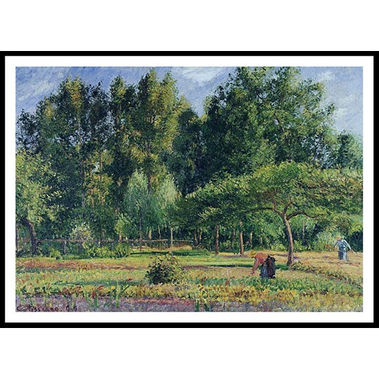 Poplars Afternoon in Eragny 1899, A New Print Of a Camille Pissaro Painting