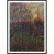 Poplars Sunset at Eragny 1894, A New Print Of a Camille Pissaro Painting