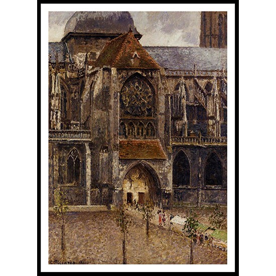 Portal from the Abbey Church of Saint Laurent 1901, A New Print Of a Camille Pissaro Painting