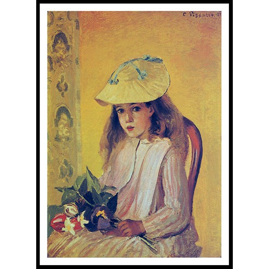 Portrait of Jeanne 1872, A New Print Of a Camille Pissaro Painting