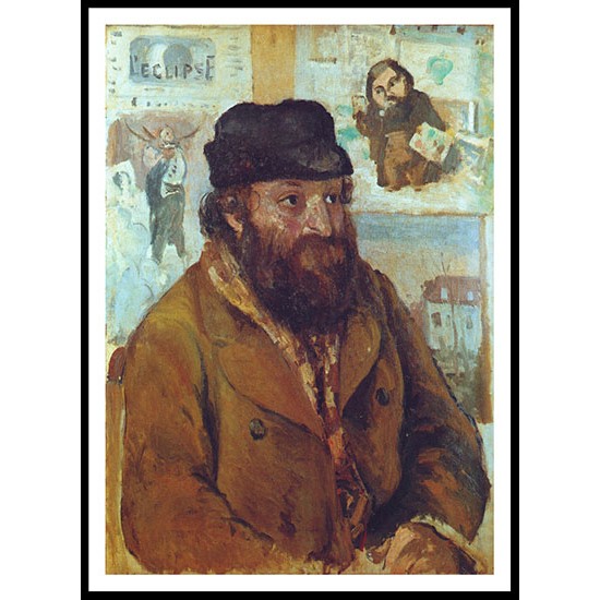 Portrait of Paul Cezanne 1874, A New Print Of a Camille Pissaro Painting