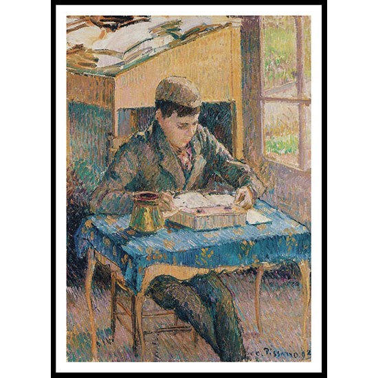 Portrait of Rodo Reading 1893, A New Print Of a Camille Pissaro Painting