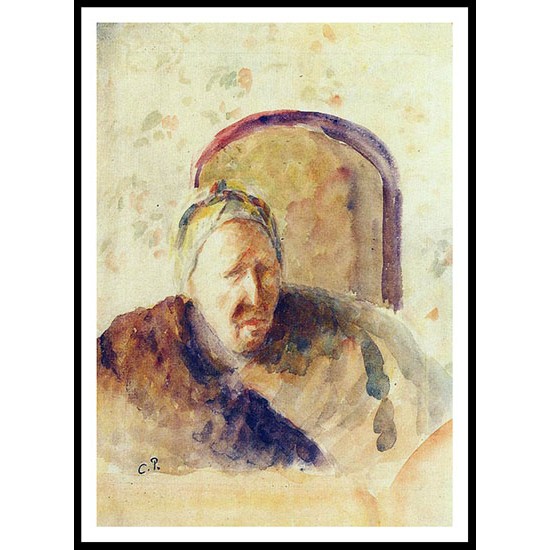 Portrait of the Artists Mother 1888, A New Print Of a Camille Pissaro Painting