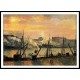 Quay in Rouen Sunset 1896, A New Print Of a Camille Pissaro Painting