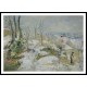 Rabbit Warren at Pontoise Snow 1879 1, A New Print Of a Camille Pissaro Painting