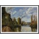 Riverbanks in Pontoise 1872, A New Print Of a Camille Pissaro Painting