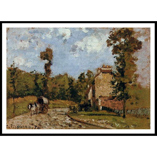 Road in Port Maryl 1872, A New Print Of a Camille Pissaro Painting