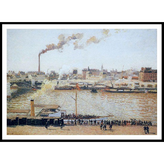 Rouen Saint Sever Morning 1898, A New Print Of a Camille Pissaro Painting