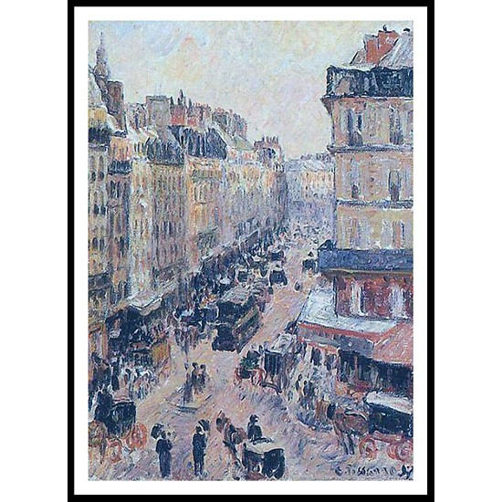 Rue Saint Lazare 1897, A New Print Of a Camille Pissaro Painting