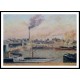 Saint Sever Rouen Morning Five oclock 1898, A New Print Of a Camille Pissaro Painting