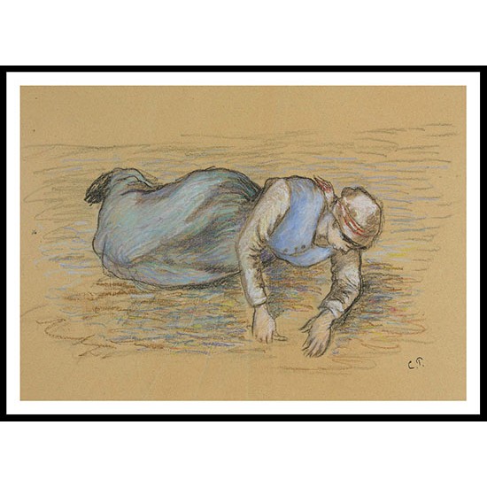 Sarcleuses Pontoise Study 1882, A New Print Of a Camille Pissaro Painting