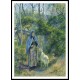 Shepherdess and the Goat 1881, A New Print Of a Camille Pissaro Painting