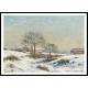 Snowy Landscape at South Norwood 1871, A New Print Of a Camille Pissaro Painting