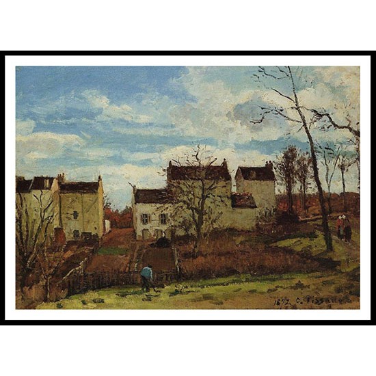 Spring at Pontoise 1872, A New Print Of a Camille Pissaro Painting