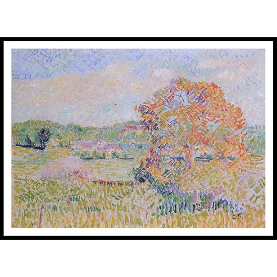 Springtime at Eragny study 1890, A New Print Of a Camille Pissaro Painting