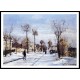 Street in the Snow Louveciennes 1872, A New Print Of a Camille Pissaro Painting