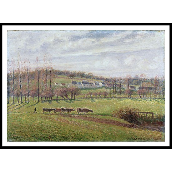 Summer Landscape Eragny 1887 1902, A New Print Of a Camille Pissaro Painting