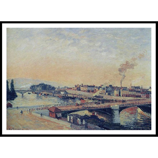 Sunrise Rouen 1898, A New Print Of a Camille Pissaro Painting