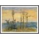 Sunset 1870 71, A New Print Of a Camille Pissaro Painting