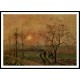 Sunset 1872, A New Print Of a Camille Pissaro Painting