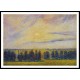 Sunset at Eragny 1890, A New Print Of a Camille Pissaro Painting