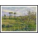 Sunset at Valhermeil Auvers sur Oise 1880, A New Print Of a Camille Pissaro Painting