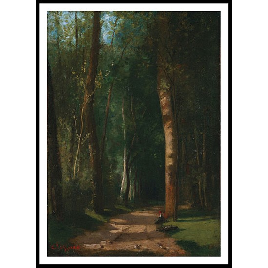 The Alley in the Forest 1859, A New Print Of a Camille Pissaro Painting