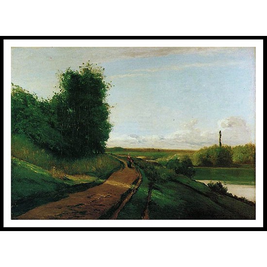 The Banks of the Marne 1864, A New Print Of a Camille Pissaro Painting