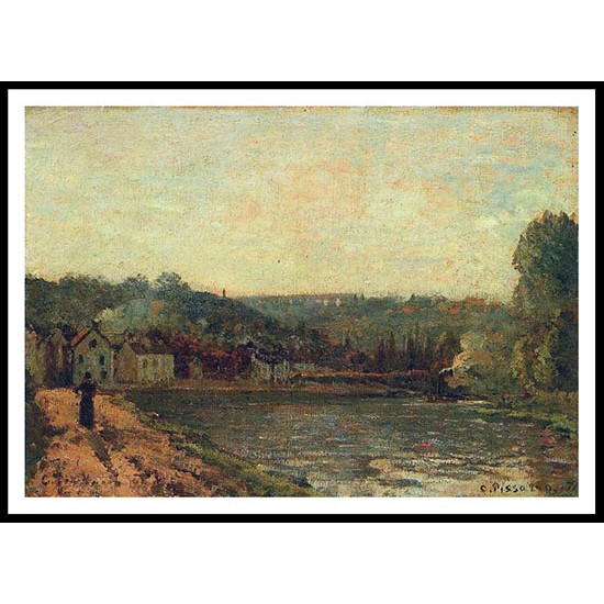 The Banks of the Seine at Bougival 1871, A New Print Of a Camille Pissaro Painting