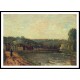 The Banks of the Seine at Bougival 1871, A New Print Of a Camille Pissaro Painting