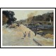 The Banks of the Seine in Paris Pont Marie Quay of Anjou 1875, A New Print Of a Camille Pissaro Painting