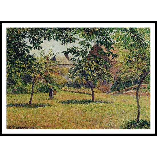 The Barn Morning Eragny 1893, A New Print Of a Camille Pissaro Painting