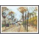 The Boulevard des Fosses Pontoise 1872, A New Print Of a Camille Pissaro Painting