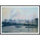 The Bridge of Boieldieu Rouen Fog 1896, A New Print Of a Camille Pissaro Painting