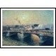 The Bridge of Boieldieu Rouen Sunset 1896, A New Print Of a Camille Pissaro Painting