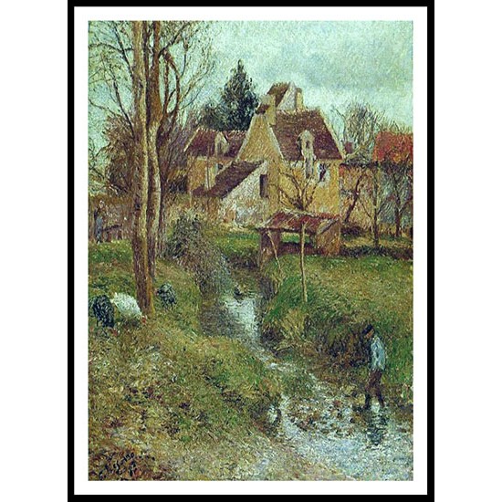 The Brook at Osny 1883, A New Print Of a Camille Pissaro Painting