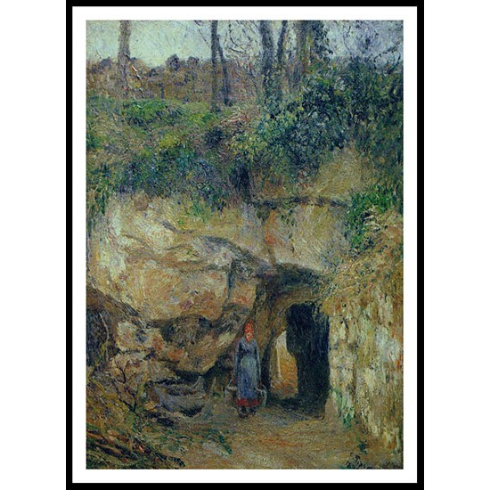 The Carrier at the Hermitage Pontoise 1879, A New Print Of a Camille Pissaro Painting