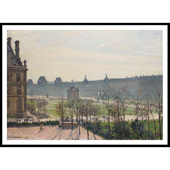 The Carrousel Autumn Morning 1899, A New Print Of a Camille Pissaro Painting