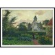 The Church at Knocke 1894, A New Print Of a Camille Pissaro Painting