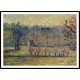 The Coast at Vaches Bazincourt Snow Effect 1890, A New Print Of a Camille Pissaro Painting