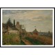 The Court House Pontoise 1872, A New Print Of a Camille Pissaro Painting