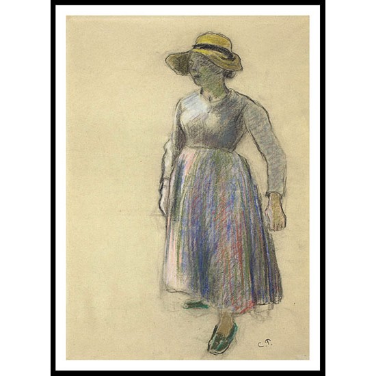 The Cowgirl 1892, A New Print Of a Camille Pissaro Painting