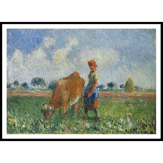 The Cowherd, A New Print Of a Camille Pissaro Painting