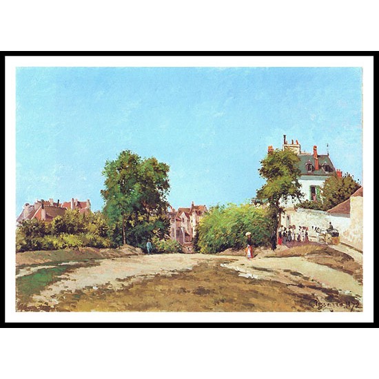 The Crossroads Pontoise 1872, A New Print Of a Camille Pissaro Painting