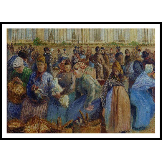 The Egg Market 1894, A New Print Of a Camille Pissaro Painting