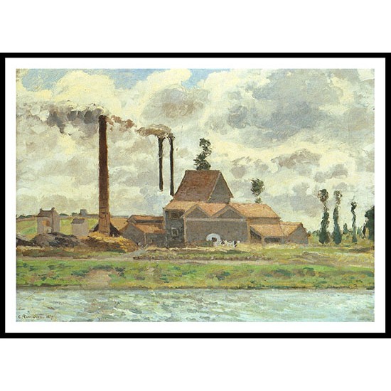 The Factory 1873, A New Print Of a Camille Pissaro Painting