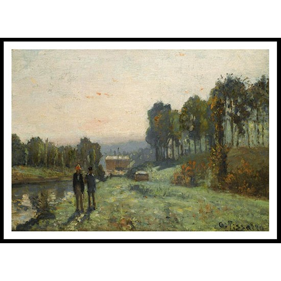 The Factory of Marly at Bougival 1869, A New Print Of a Camille Pissaro Painting