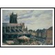 The Fair by the Church of Saint Jacques Dieppe 1901, A New Print Of a Camille Pissaro Painting